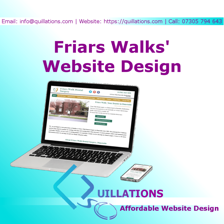 Friars Walk - Latest Website Design