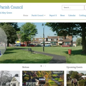 Caddington Parish Council Website Portfolio Showcase